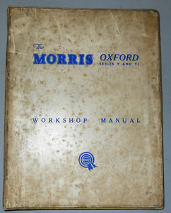 Original BMC Workshop Manual AKD1029D for the Morris Oxford V & VI