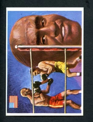 1979 Quelcom S.A. #108 Jack Johnson Boxing Card 108 Ases Mundiales Del Deporte - Image 1 of 2