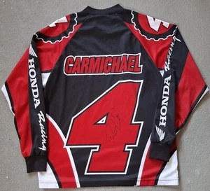 Ricky Carmichael Signed #4 Honda Jersey Medium - JSA COA - Picture 1 of 9