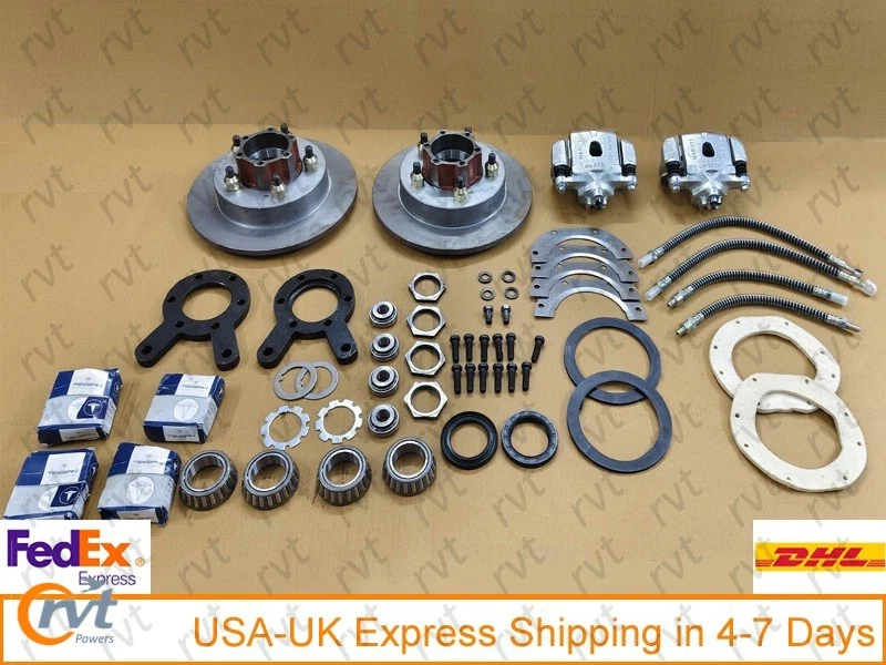 New Disc Brake Conversion Kit-11" Front Wheels For Willys Jeep CJ2,CJ3 CJ5 M38 - Image 1 of 4