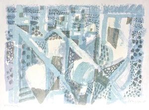 Eduard Bargheer (1901-1979), sign. Farblithographie, "Häuser und Gärten am Meer" - Bild 1 von 12