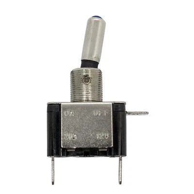 Stainless steel Rocker switch Off switch Blue Ø12mm 45x18x23mm 6,3x0,8mm Flat pl - Image 1 of 3