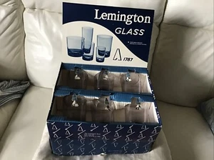 Vintage Lemington Stennert-Wilson Design Centre Smoked Purple Tumblers Set of 6 - Picture 1 of 5