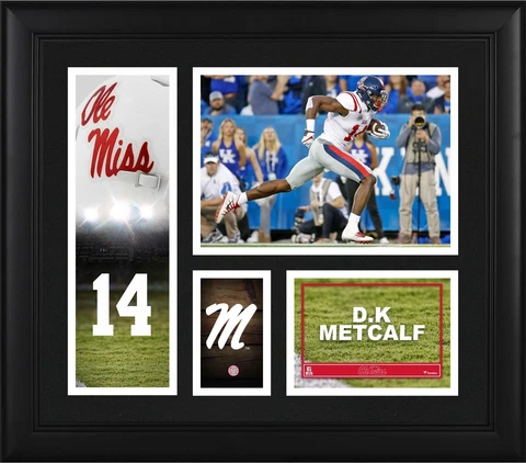 D.K. Metcalf Ole Miss Rebels Framed 15" x 17" Player Collage Cover