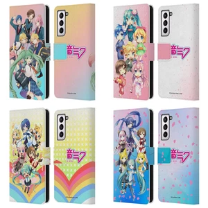 OFFICIAL HATSUNE MIKU VIRTUAL SINGERS LEATHER BOOK CASE FOR SAMSUNG PHONES 4 - Picture 1 of 10