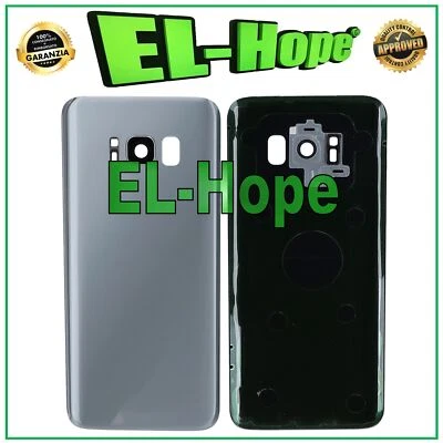 COPRI BATTERIA PER SAMSUNG GALAXY S8 SM-G950 SCOCCA COPERCHIO POSTERIORE SILVER - Immagine 1 di 2