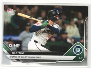 Cole Young Call-Up Seattle Mariners 2025 Topps Now #243 - Picture 1 of 2