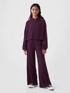 NWT**GAP Kids Softspun Rib Knit Wide Leg Pants *S (6/7)**Purple**Cute!!!! - Picture 1 of 4