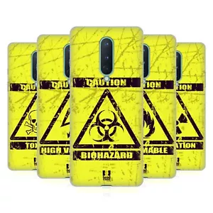 FUNDA HEAD CASE DESIGNS CON SÍMBOLOS DE PELIGRO GEL SUAVE PARA TELÉFONOS GOOGLE ONEPLUS - Imagen 1 de 12