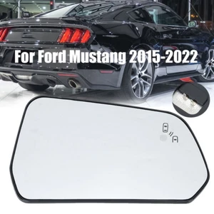 Passenger Blind Spot Side Mirror Glass W/Heated Right For Ford Mustang 2015-2022 - Foto 1 di 16
