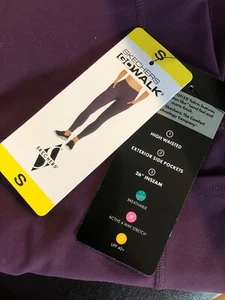 SKECHERS GOWALK LEGGING HOHE TAILLE SEITENTASCHE LILA NEU KLEINE 26"-INNENNAHT - Bild 1 von 14
