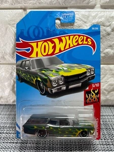 Hot Wheels HW Flames 3/10 '70 Chevelle SS Wagon 56/250 Gray - Picture 1 of 4