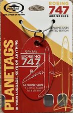 PLANETAGS : QANTAS BOEING 747-400 VH-OJP AIRCRAFT SKIN (RED TAG) - AVIATION