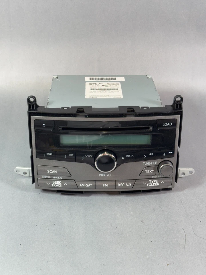 2009 Toyota Venza AM FM Radio WMA 6 Disc CD MP3 Player 86120-0T020 OPT A51870 Foto 1 de 4
