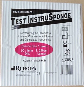 Ruhof Test InstruSponge 345TSPG1 1mm Channel Size 240cm 2025+ Box of 100 - Picture 1 of 6