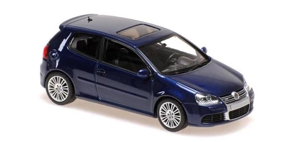 Volkswagen VW Golf 5 R32 Modellino Blu Metallizzato In 1:43 Maxichamps 940054501 - Immagine 1 di 2