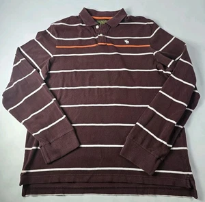 Camisa Abercrombie and Fitch Rugby Manga Larga XXL Vintage Años 90 Preppy Rayas - Imagen 1 de 7
