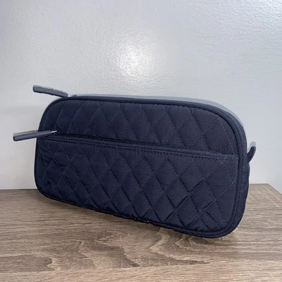 Vera Bradley Kit de Viaje Azul Marino Microfibra Estuche de Maquillaje Cosmético Bolsa con Cremallera Nuevo sin Etiquetas Foto 1 de 4