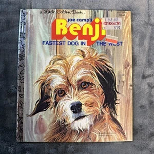 Joe Camp's Benji - Fastest Dog in the West 1978 Little Golden Book Children's - Imagen 1 de 4