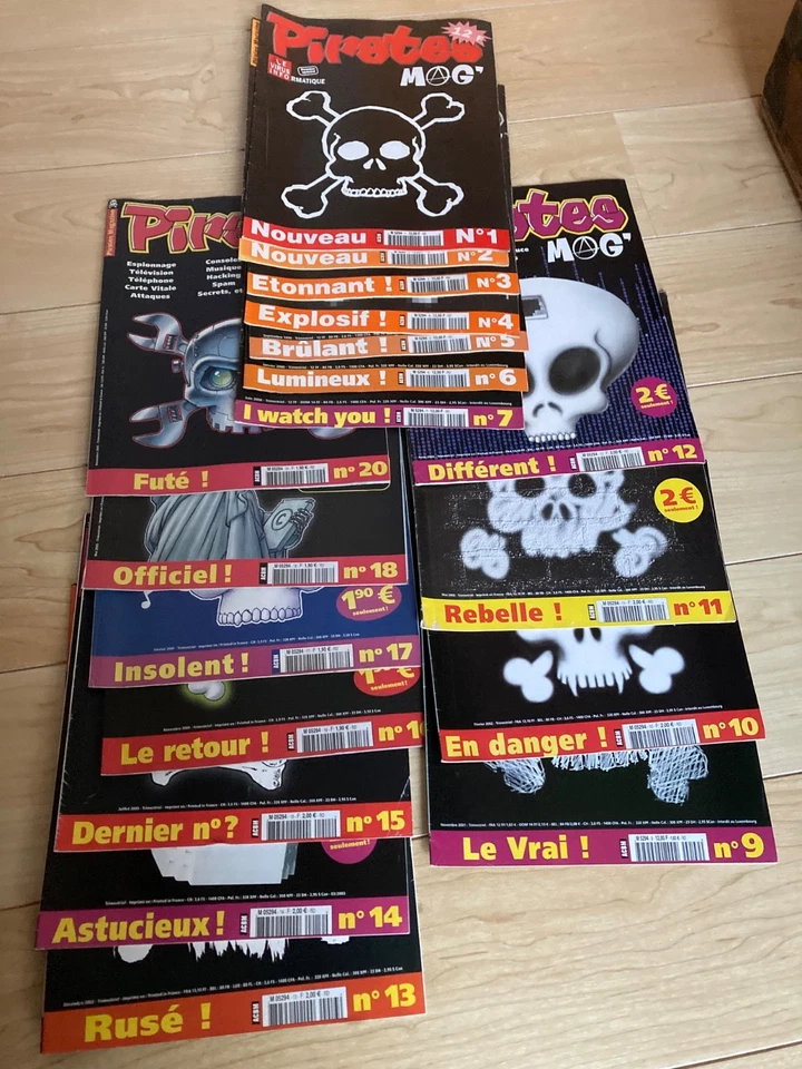Lot de revues informatiques Vintages Pirate Mag (avec le N°1) - Photo 1/1