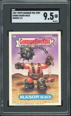 Topps Garbage Pail Kids 11th Series #450B Mason Mace Os11 SGC 9.5 MINT + Not PSA - Image 1 of 2