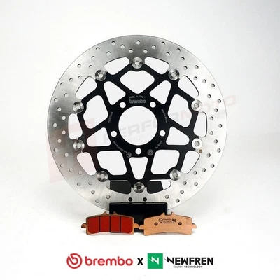 Brembo Front Brake Disc and Newfren TS1 Pads fits Triumph Street Cup 900 2017-20 - Image 1 of 2