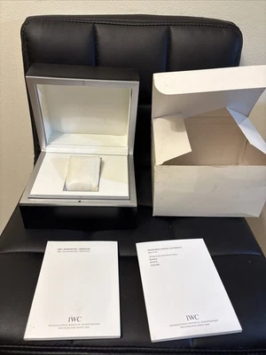 Authentic IWC Watch Box Case Full Set, Books . - Image 1 of 4