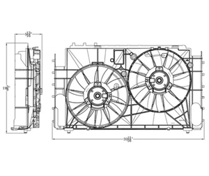 Dual Radiator & Condenser Cooling Fan Assembly for 13-18 Toyota RAV-4 US Built - Picture 1 of 1
