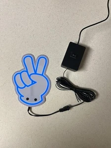 Peace-Sign Wave LED Light for Cars, Wranglers, Jeep- Wind Sheild Led Jeep Decal - Picture 1 of 1