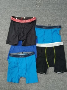 Hanes Boys Boxer Shorts Cotton Assorted 5-Pack Size XL 12-14 Multicolor - Picture 1 of 9