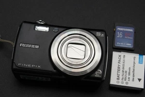 Fujifilm Digital Camera FinePix F100fd 12.0MP Black Tested - Picture 1 of 5