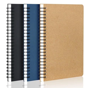 Spiral Notebook 3 Packs A4 11 X 8-1/2 Large Journal 120Pages/ 60Sheets Colle - Picture 1 of 7