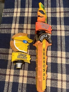 Shock Top Mohawk Pumpkin Wheat (Lights Up) And Lemon Shandy Top. Lg Tap Base Nib - Picture 1 of 19