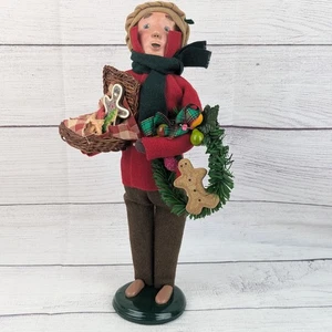 Byers Choice Carolers Familie Lebkuchenmann *nur* 2013 mit Kranzkeksen - Bild 1 von 12