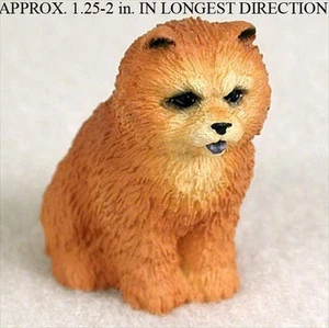 Chow Chow Mini Hand Painted Figurine Red - Picture 1 of 1