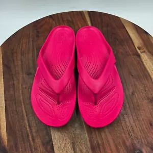 Crocs Kadee II Sandals Women's 9 Pink Comfort Thong Flip Flop Beach Pool Slide - Picture 1 of 11