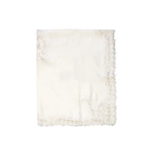 Caroline Cream Embroidered Cutout Rectangular Tablecloth 152 x 228 cm - Picture 1 of 3