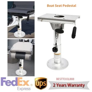 Pedestal de asiento de barco de altura ajustable aleación de aluminio 360??Deslizamiento delantero/trasero giratorio - Imagen 1 de 20