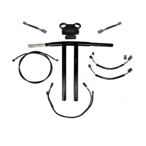 Harley Handlebar kit for 2018-2022 Street Bob 12" Gloss Black "T-Bars" USA Made! - Picture 1 of 7