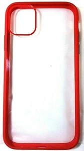 Funda Protectora iPhone 12 Pro 6.1 Roja/Trasera Transparente - Imagen 1 de 3