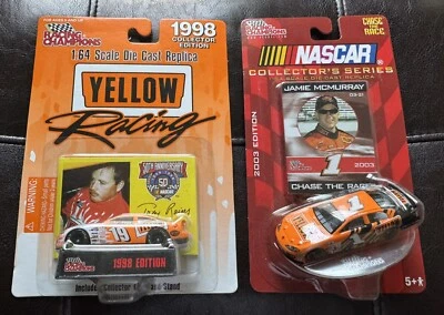 Racing Champions NASCAR - Carreras de carga amarillas - Raines - McMurray - Ford Dodge Foto 1 de 3