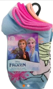 Frozen II Kids Ankle Socks 5 Pack Size 7-10 - Picture 1 of 2