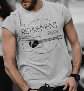 Retirement Shirt Retirement Plan Guitar Guitarist Musician Cool Retirement Gift - Bild 1 von 9