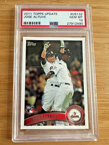 2011 Topps Update JOSE ALTUVE PSA 10 GEM MINT Rookie RC Houston Astros US132