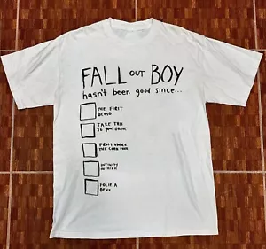 Fall Out Boy Hasn_t Been Good Since Short Sleeve White T-Shirt - Picture 1 of 6