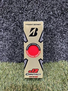 Bridgestone e12 Contact 3 x Golfbälle Rot Straight Distance Brandneu - Bild 1 von 3