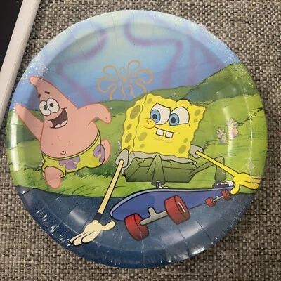 Spongebob Birthday Party Supply Set 20 People Plates and Napkins - Image 1 of 2