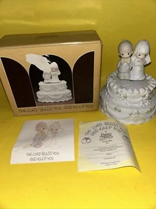 SALE Precious Moments: The Lord Bless You & Keep You Musical Cake Topper (PM1nd - Picture 1 of 17