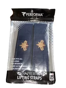 Performa Premium Padded Weight Lifting Straps - Captain Marvel - Picture 1 of 4