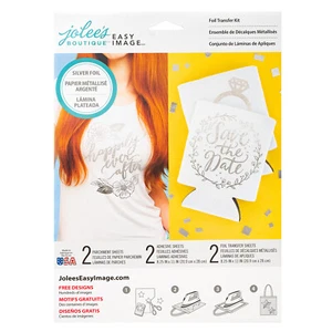 Jolee's Easy Image Silberfolie Wärmeübertragungspapier zum Aufbügeln - für Cricut Silhouette - Bild 1 von 1